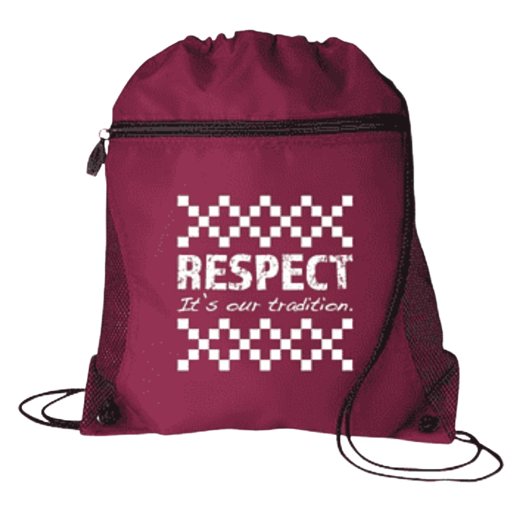 Custom branded drawstring backpack with company logo-PromoRAPRO