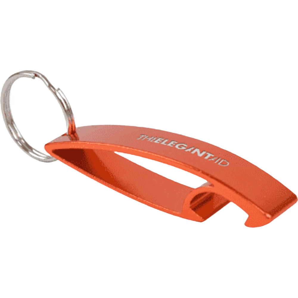 Custom branded bottle opener keyring with company logo - PromoRAPRO