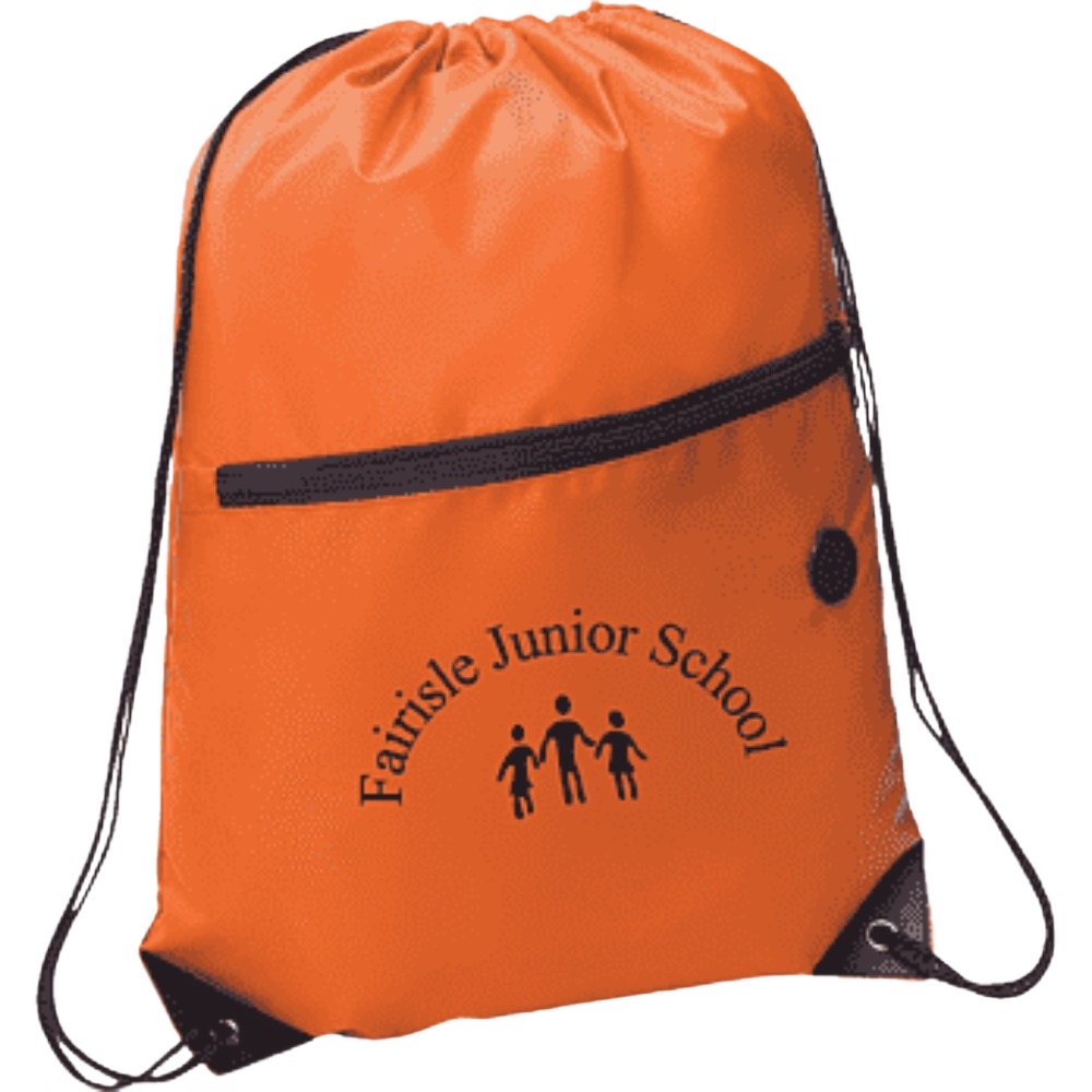 Custom branded drawstring backpack with company logo-PromoRAPRO