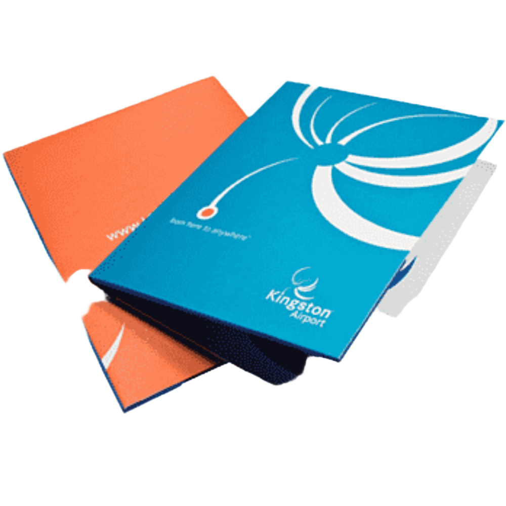 Custom branded presentation folder with company logo - PromoRAPRO
