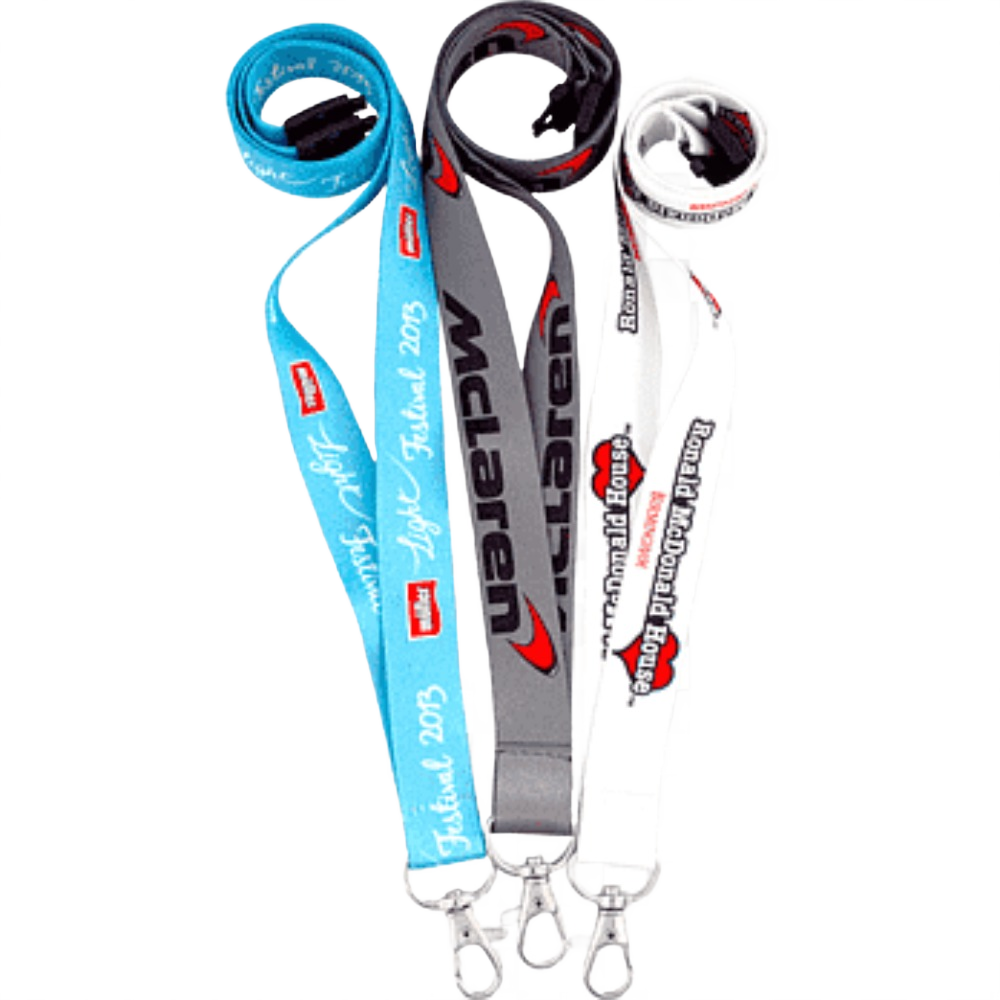 Custom branded printed lanyard with company logo - PromoRAPRO