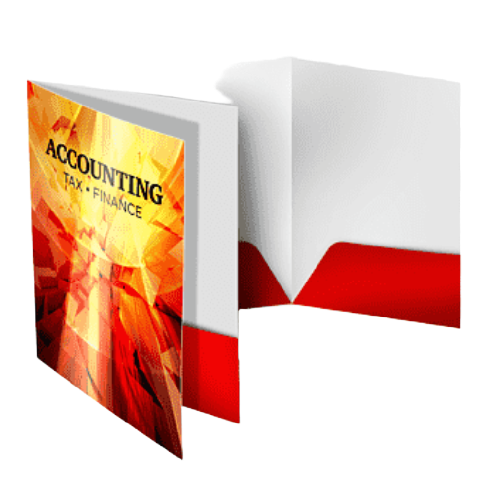 Custom branded presentation folder with company logo - PromoRAPRO