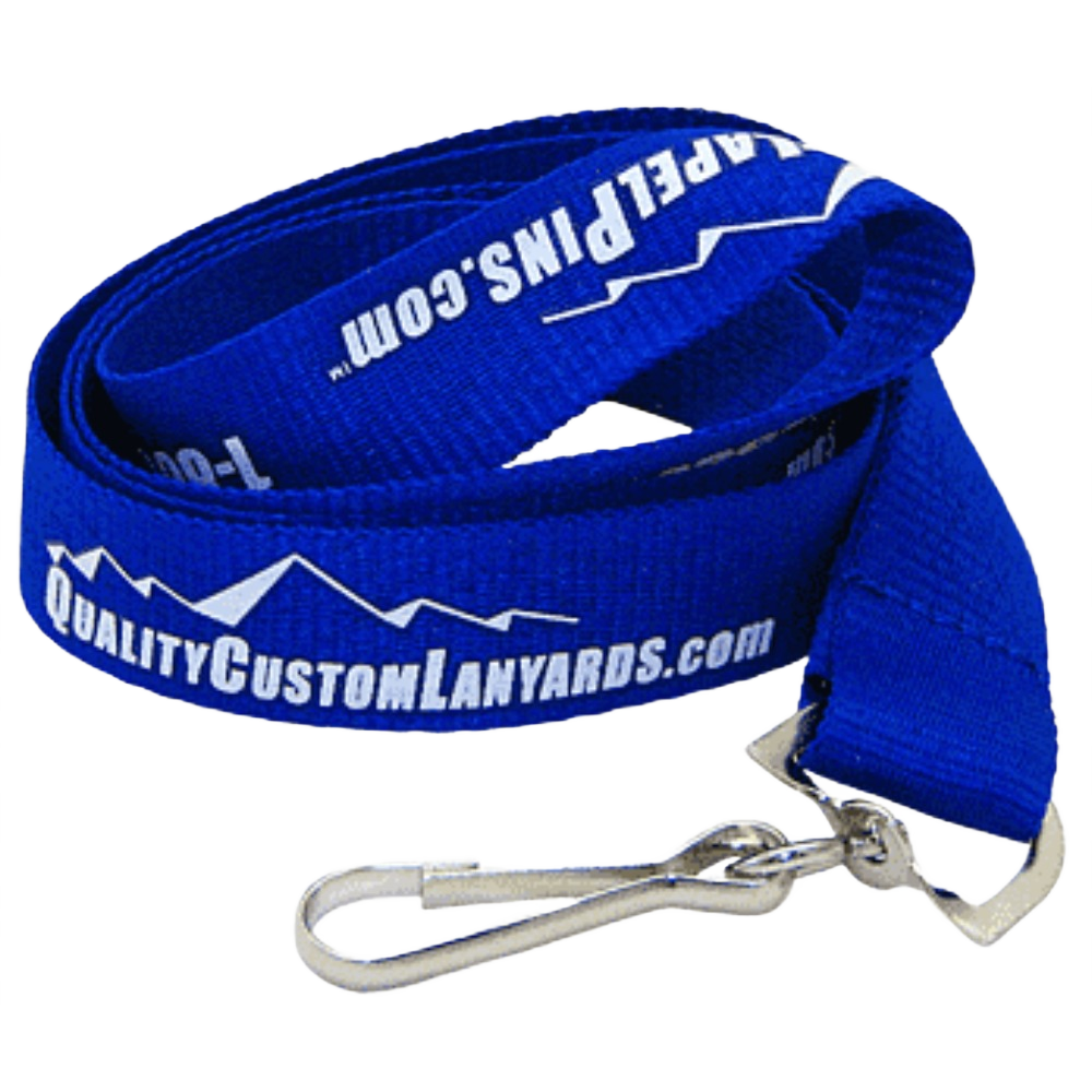 Custom branded printed lanyard with company logo - PromoRAPRO