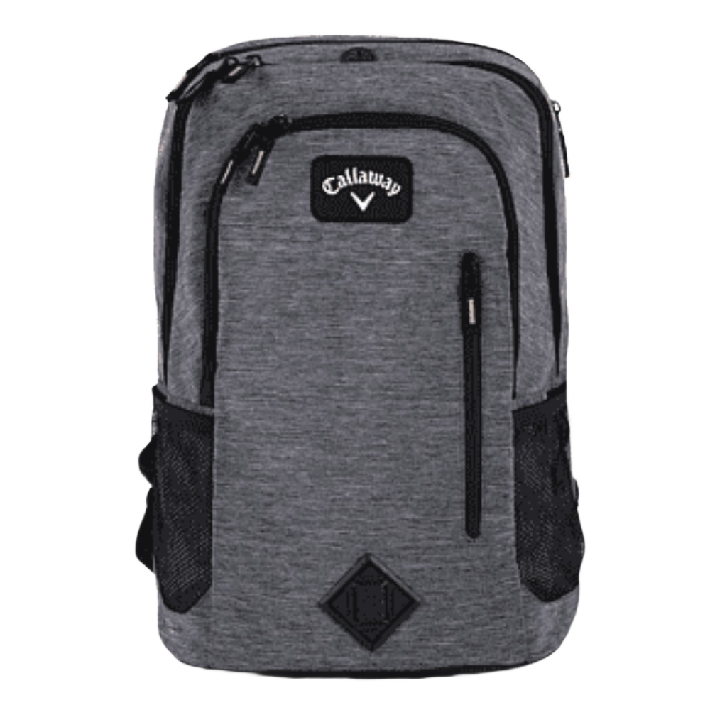 Custom branded laptop backpack with company logo