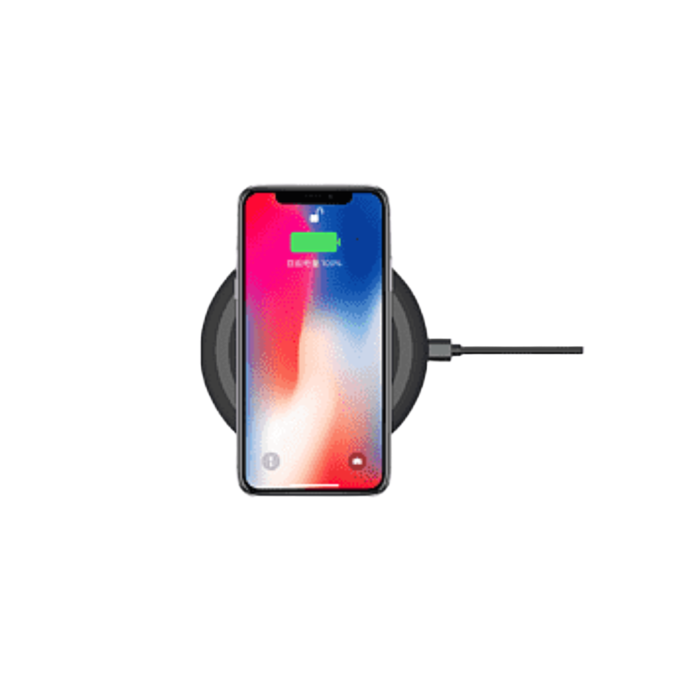 Custom branded wireless charging pad with company logo - PromoRAPRO
