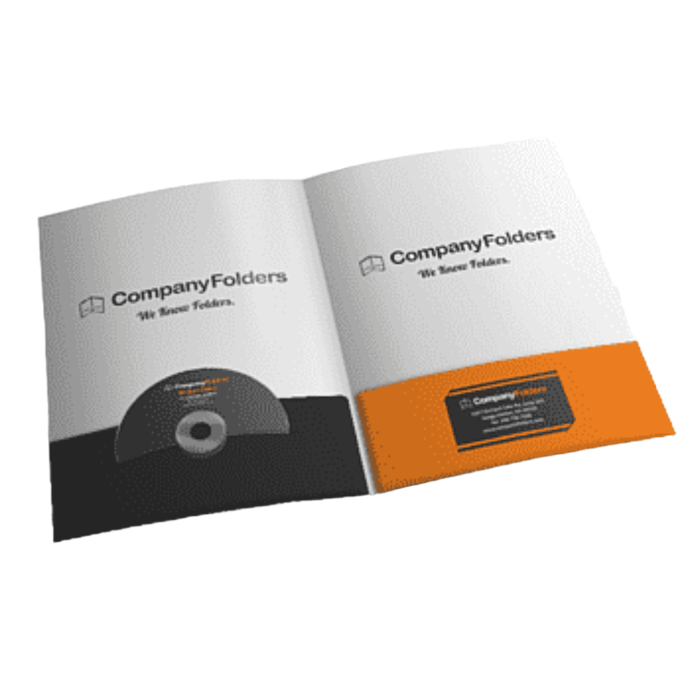 Custom branded presentation folder with company logo - PromoRAPRO