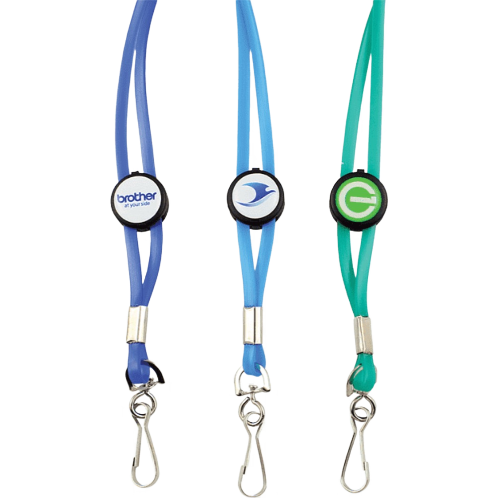 Custom branded printed lanyard with company logo - PromoRAPRO