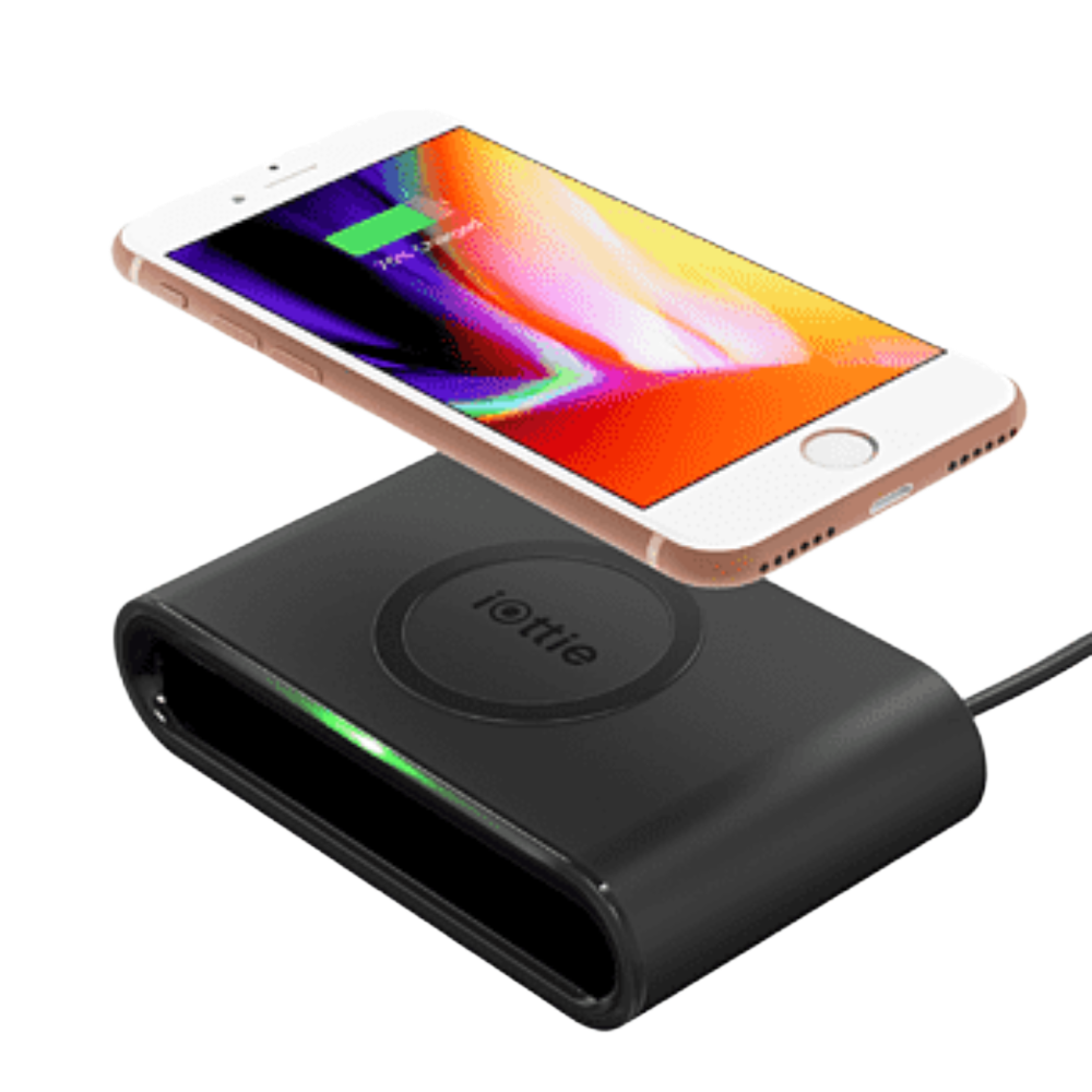 Custom branded wireless charging pad with company logo - PromoRAPRO