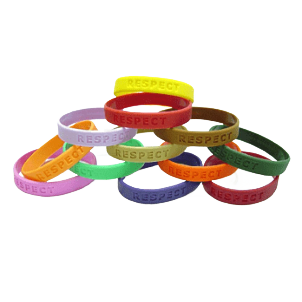 Custom branded silicone wristband with company logo - PromoRAPRO
