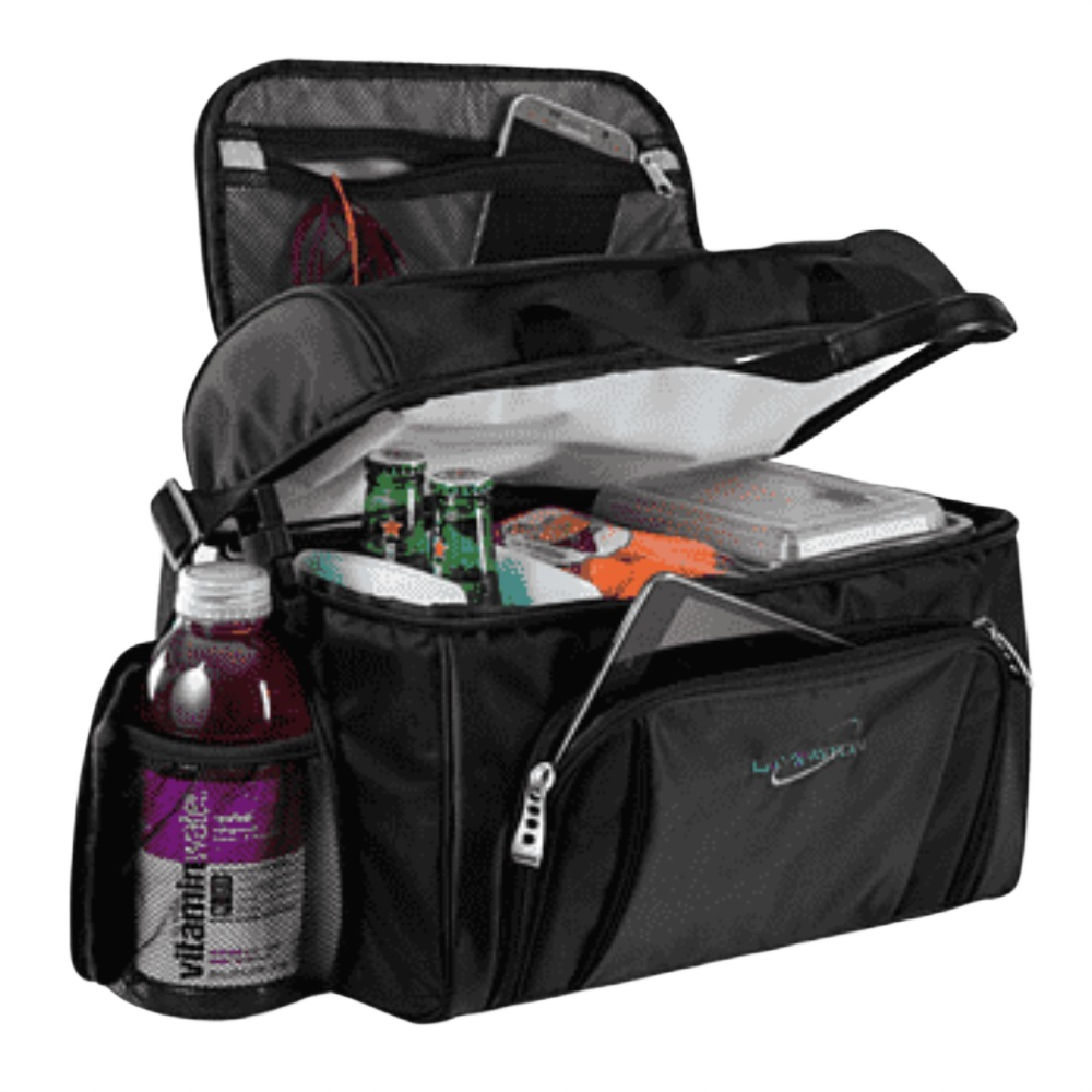 Custom branded insulated cooler tote with company logo-PromoRAPRO