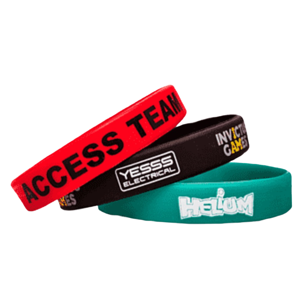 Custom branded silicone wristband with company logo - PromoRAPRO
