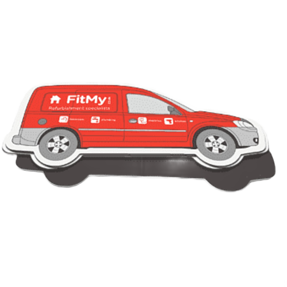 Custom branded fridge magnet with company logo - PromoRAPRO