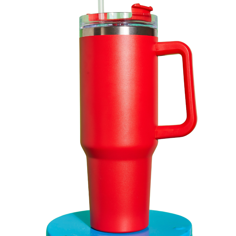 Insulated Travel Mug with Straw - PromoRAPRO